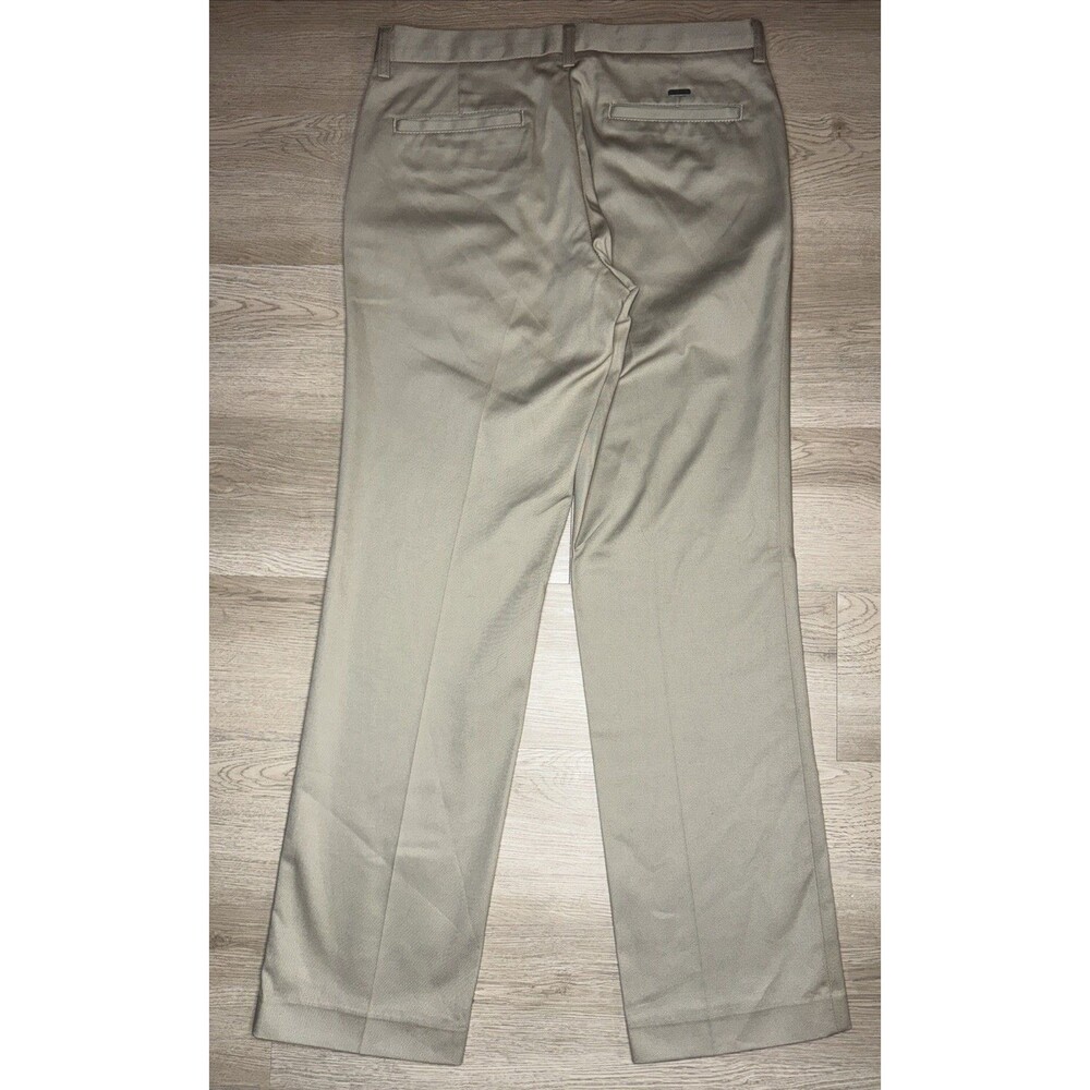 Ariat Performance Khaki Pants Mens 32x34 Beige Flat Front Dress Chino Classic - Picture 6 of 8
